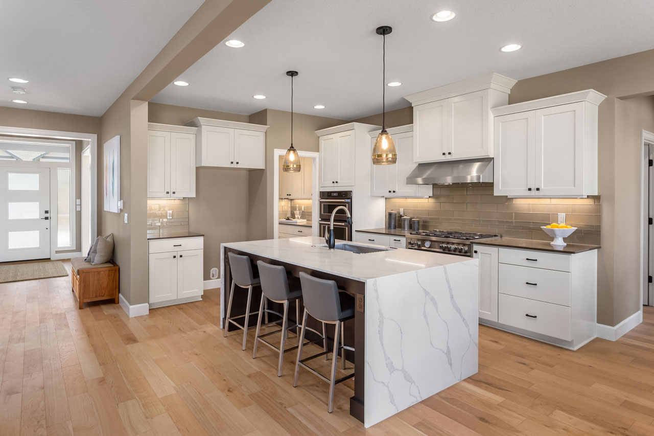 Kitchen electrical remodel with under-cabinet lighting and outlets by B-Line Electric LLC