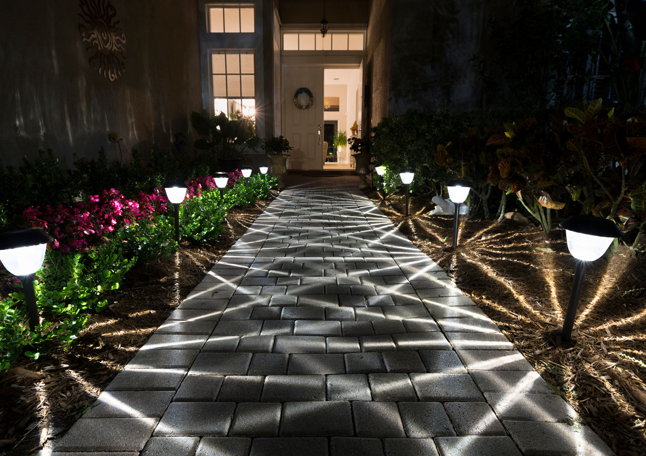 Outdoor electrical work with weatherproof outlets and lighting by B-Line Electric LLC
